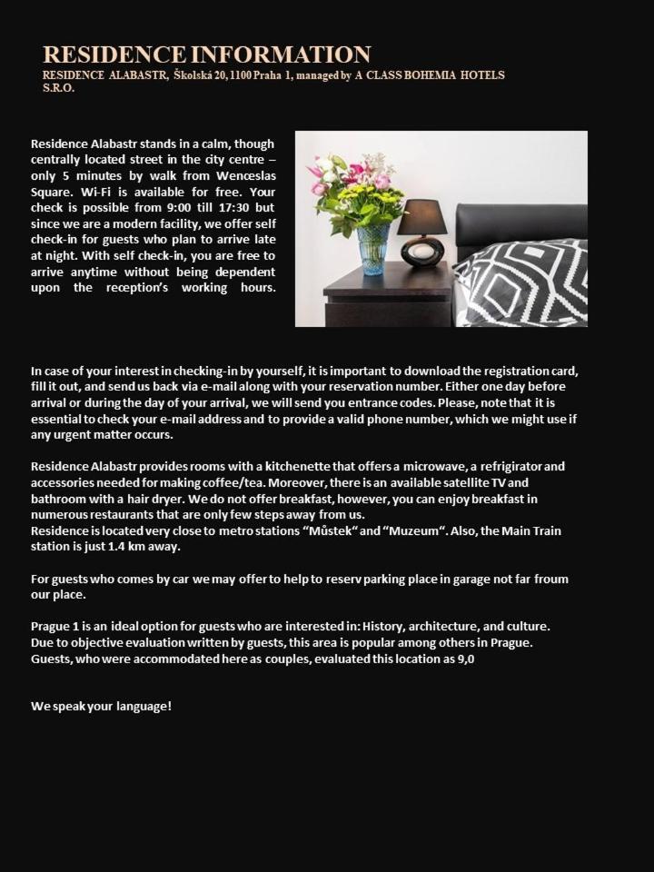 Residence Alabastr 布拉格 外观 照片